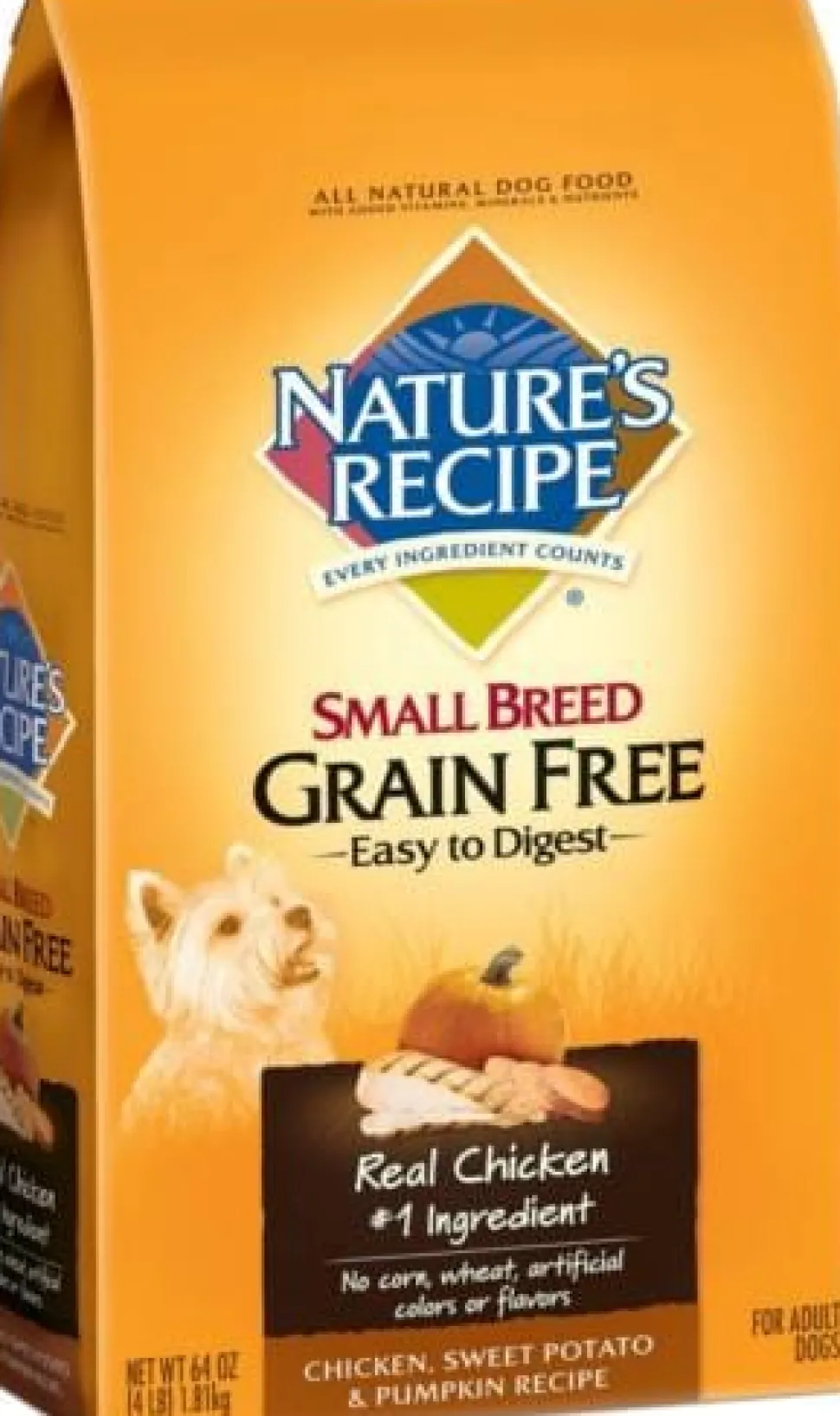 Nature's Recipe Grain-Free Chicken Small-Breed Adult Recipe Dry Dog Food - 4 Lbs - Case of 4