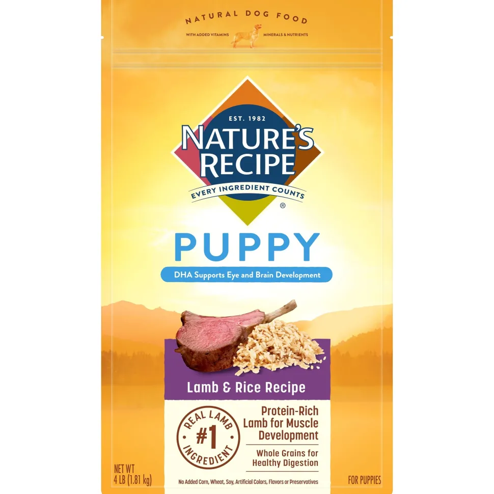 Nature's Recipe Lamb and Rice Puppy Formula Dry Dog Food - 4 Lbs - Case of 4