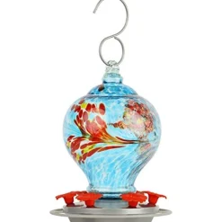 Nature's Way Artisan Gravity Hummingbird Feeder - Sunny Day - 28 Oz Cap - 4 Pack
