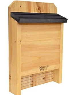 Nature's Way Single Chamber Bat House - Cedar - 15 X 10 X 3.5 In