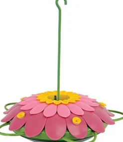 Nature's Way So Real 3D Flower Hummingbird Feeder - Pink - 16 Oz Cap