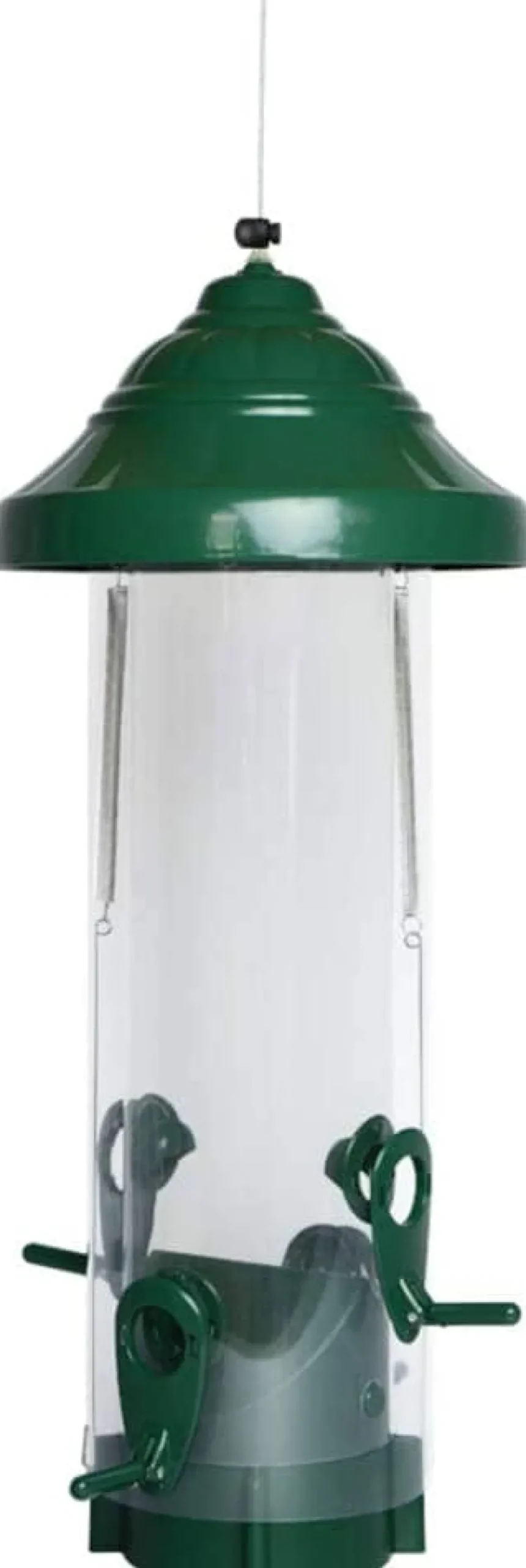 Nature's Way Squirrel Resistant Tube Tubed Wild Bird Feeder - Green - 2.5 Qt Cap
