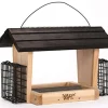Nature's Way with Suet Cages Wooden Hopper Wild Bird Feeder - Cedar - 6 Qt Cap