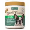 Naturvet Advanced Probiotic & Enzymes Soft Chew Digestive Dog Supplements - 120 ct Jar
