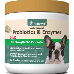Naturvet Advanced Probiotic & Enzymes Powder Digestive Dog Supplements - 8 oz Jar