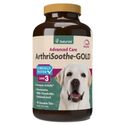 Naturvet ArthriSoothe GOLD Tablets Time Release Hip and Joint Dog Supplements - 90 ct Bottle