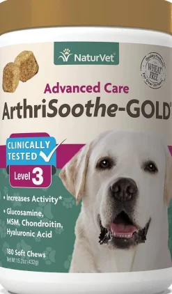 Naturvet ArthriSoothe GOLD Level 3 Joint Health Chewable Dog Supplement - 240 Count