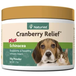 Naturvet Cranberry Urinary Bladder Relief Powder Dog Chewy Supplements - 50g Jar