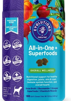 Naturvet Evolutions 5-in-1 Soft Chews Dog Supplements - 180 Count