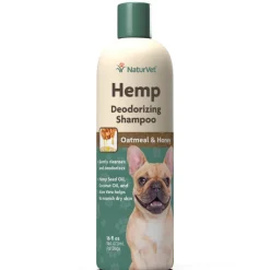 Naturvet Hemp Deodorizing Dog Shampoo with Oatmeal & Honey - 16 oz