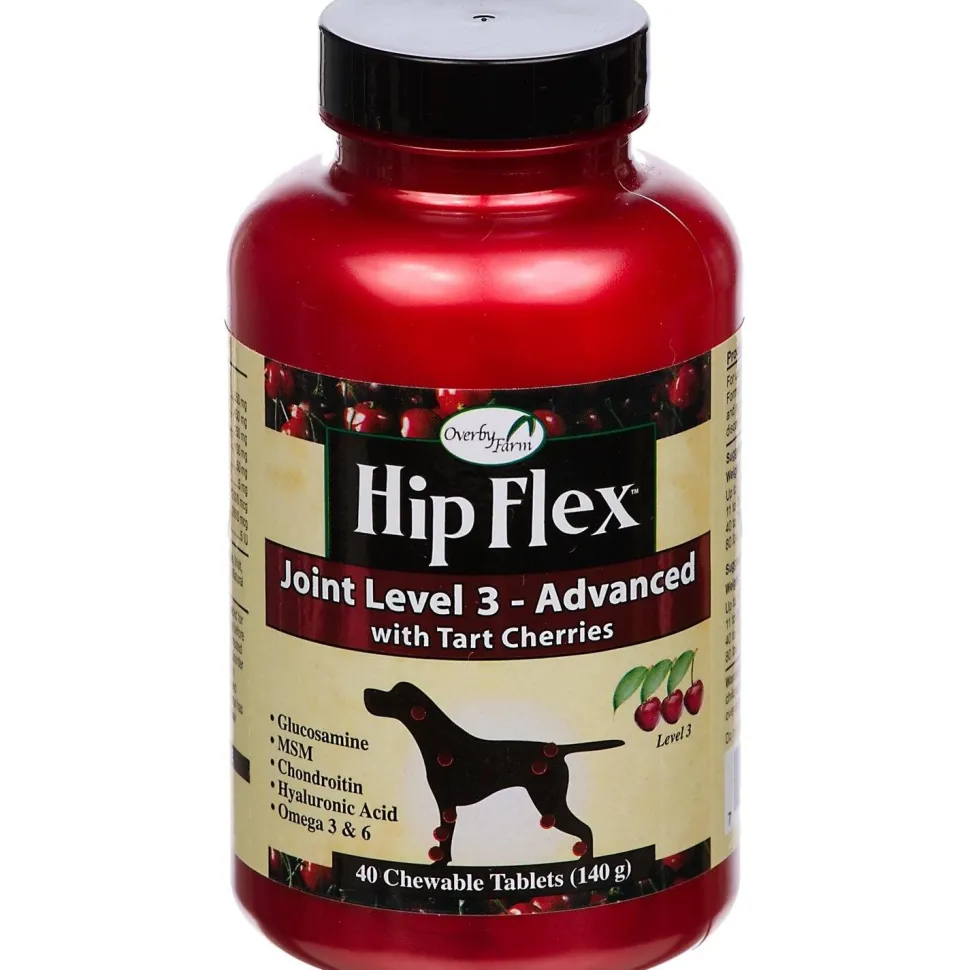 Naturvet Hip Flex Tablets Level 3 (Advanced) Dog Supplements - 40 ct Bottle