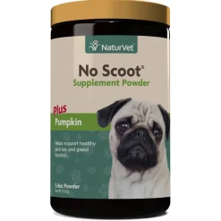 Naturvet No Scoot Powder Dog Supplements - 155g Jar