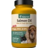 Naturvet Salmon Oil Gel Caps 500mg Cat and Dog Supplements - 120 ct Jar