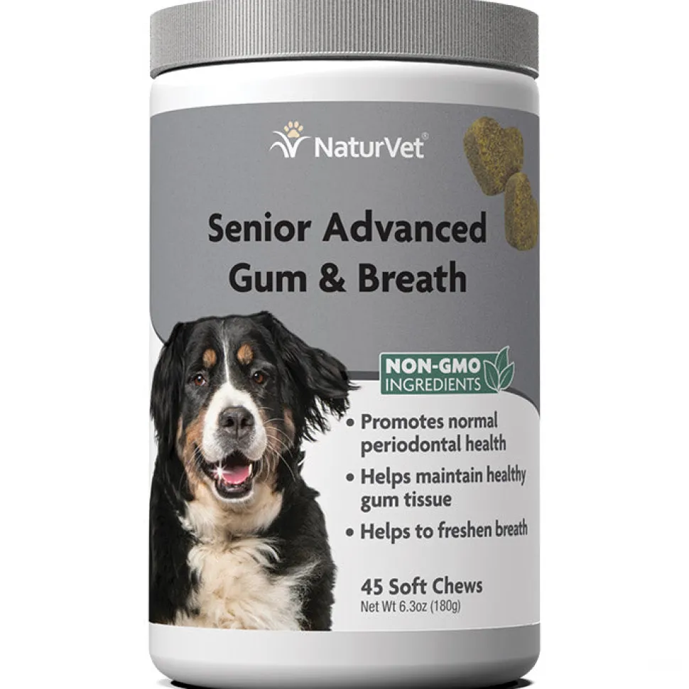 Naturvet Senior Gum & Breath Soft Chew Dog Supplements - 45 ct