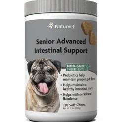 Naturvet Senior Intestinal Support Soft Chew Dog Supplements - 120 ct