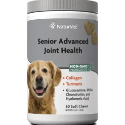 Naturvet Senior Joint Health Soft Chew Dog Supplements - 60 ct