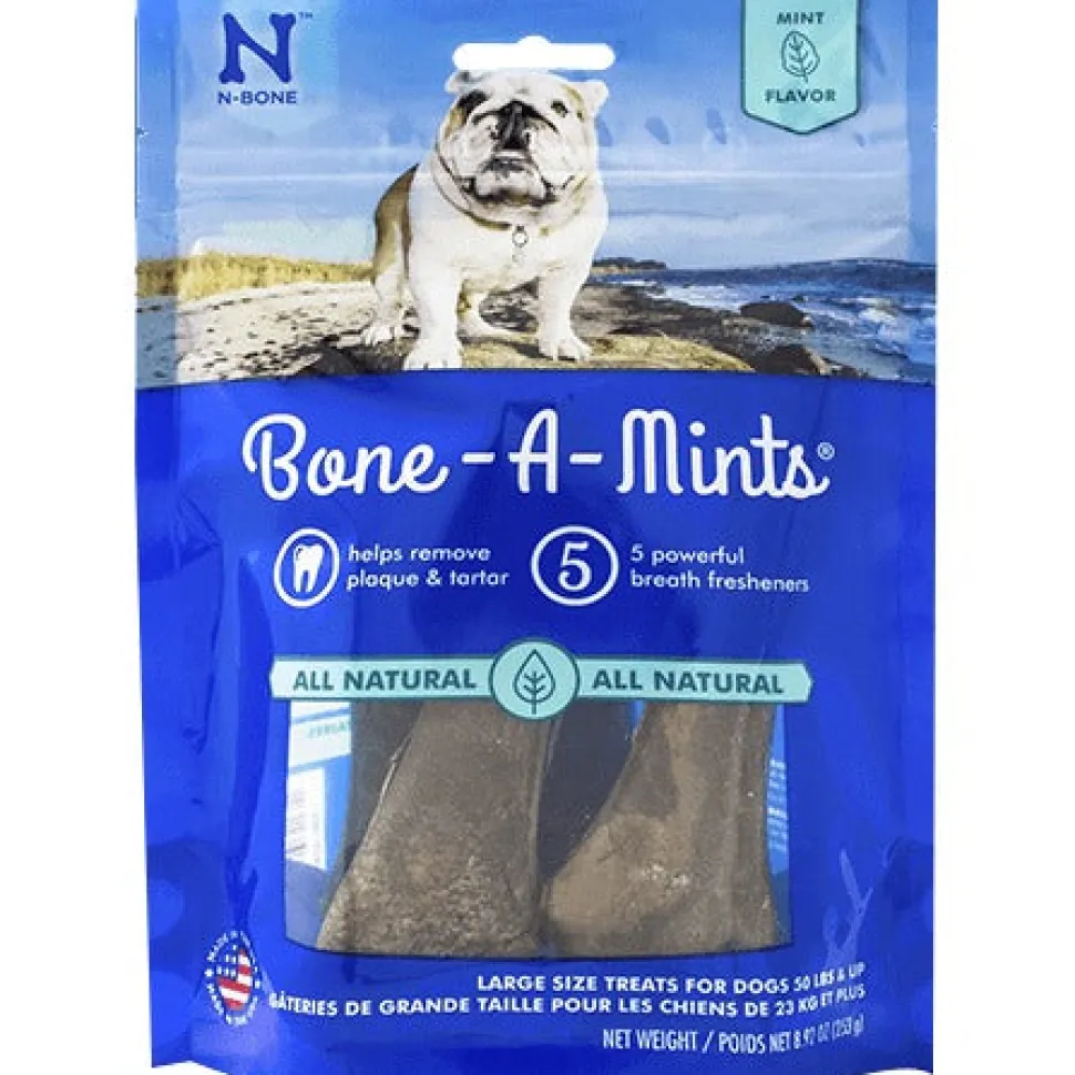 N-Bone Bone-A-Mints Dog Dental Chews - Mini - 16 Pack - 5.6 Oz
