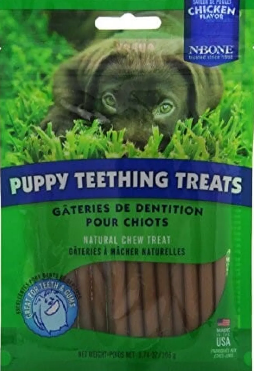 N-Bone Puppy Dental Dog Treat - 3.74 Oz