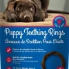 N-Bone Puppy Teething Ring Chewy Dog Treats Grain-Free BBQ Single