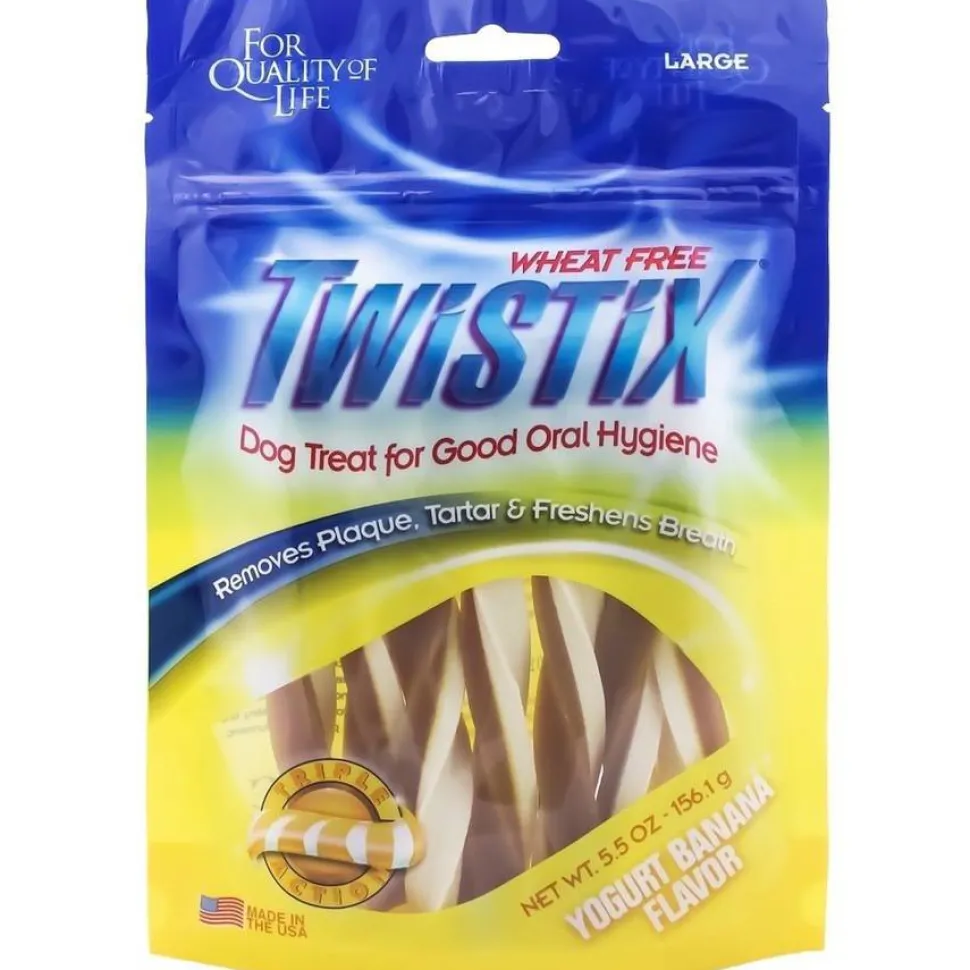 N-Bone Twistix Yogurt Chewy Dog Treats - Large - 5.5 Oz