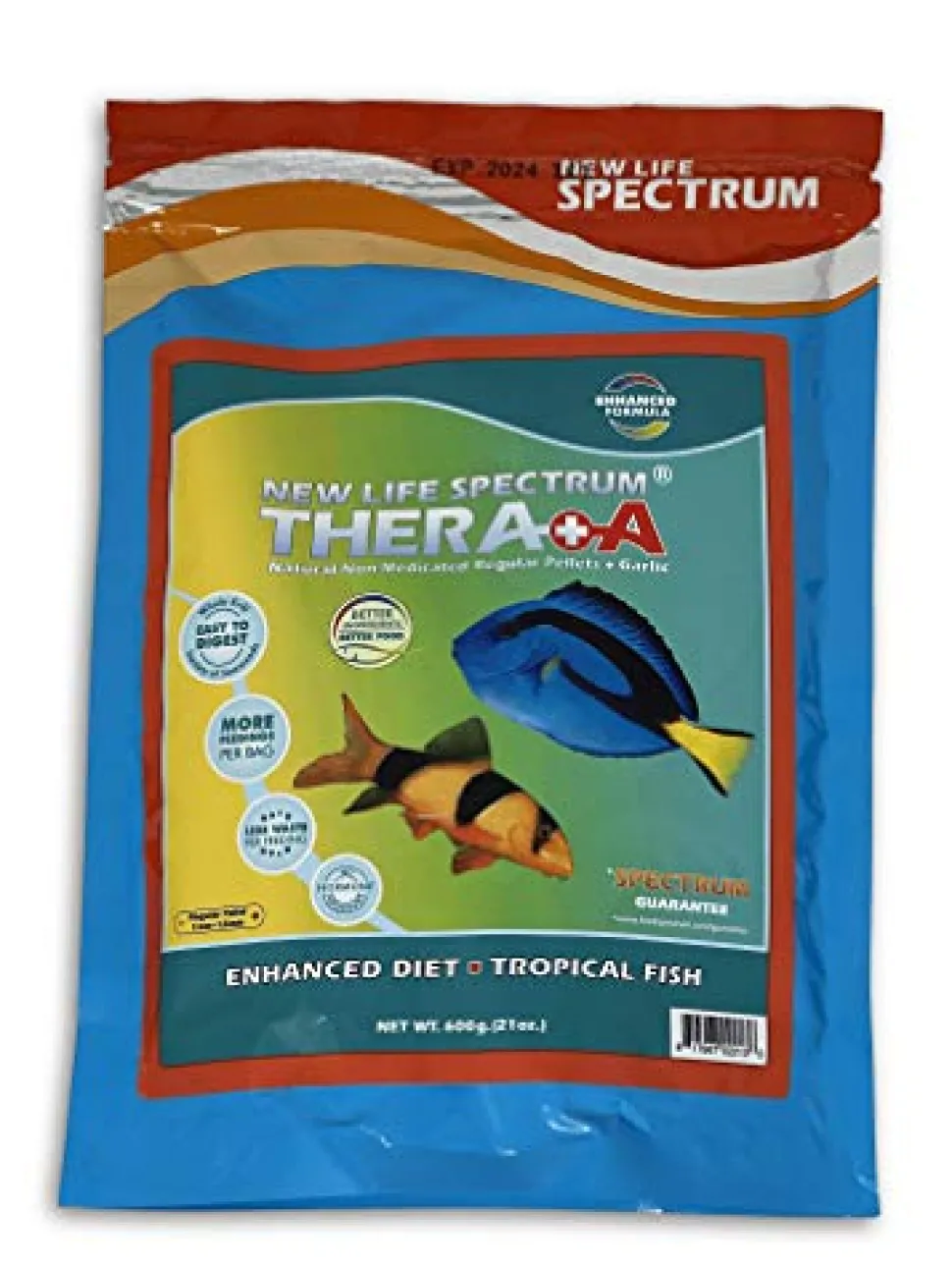 New Life Spectrum Naturox Thera+A - 1 - 1.5 mm Sinking Pellets - 600 g