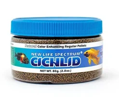 New Life Spectrum Naturox Cichlid - 1 - 1.5 mm Sinking Pellets - 80 g