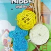 Nibbles Loofah Small Animal Chew Assortment 2 Small Animal Chewy Treats - Small - 2 Pack