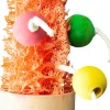 Nibbles Loofah Succulent Chew Toy with Wood Beads Small Animal Chewy Treats -