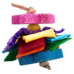 Nibbles Pumice Rock Small Color Splash Small Animal Chew Toy