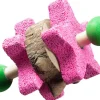 Nibbles Pumice Star Dumbbell with Wooden Blocks Small Animal Toy
