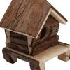 Nibbles Small Animal Deluxe Log Cabin Hut Small Animal Hideaway -