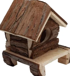 Nibbles Small Animal Deluxe Log Cabin Hut Small Animal Hideaway -