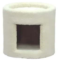 North American Pet One Story Plush Cat Condo - Assorted - 13 in X 13 in X 10.5 in