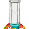 North States Vintage Vine Glass Hummingbird Feeder - Blue/Orange - 20 Oz