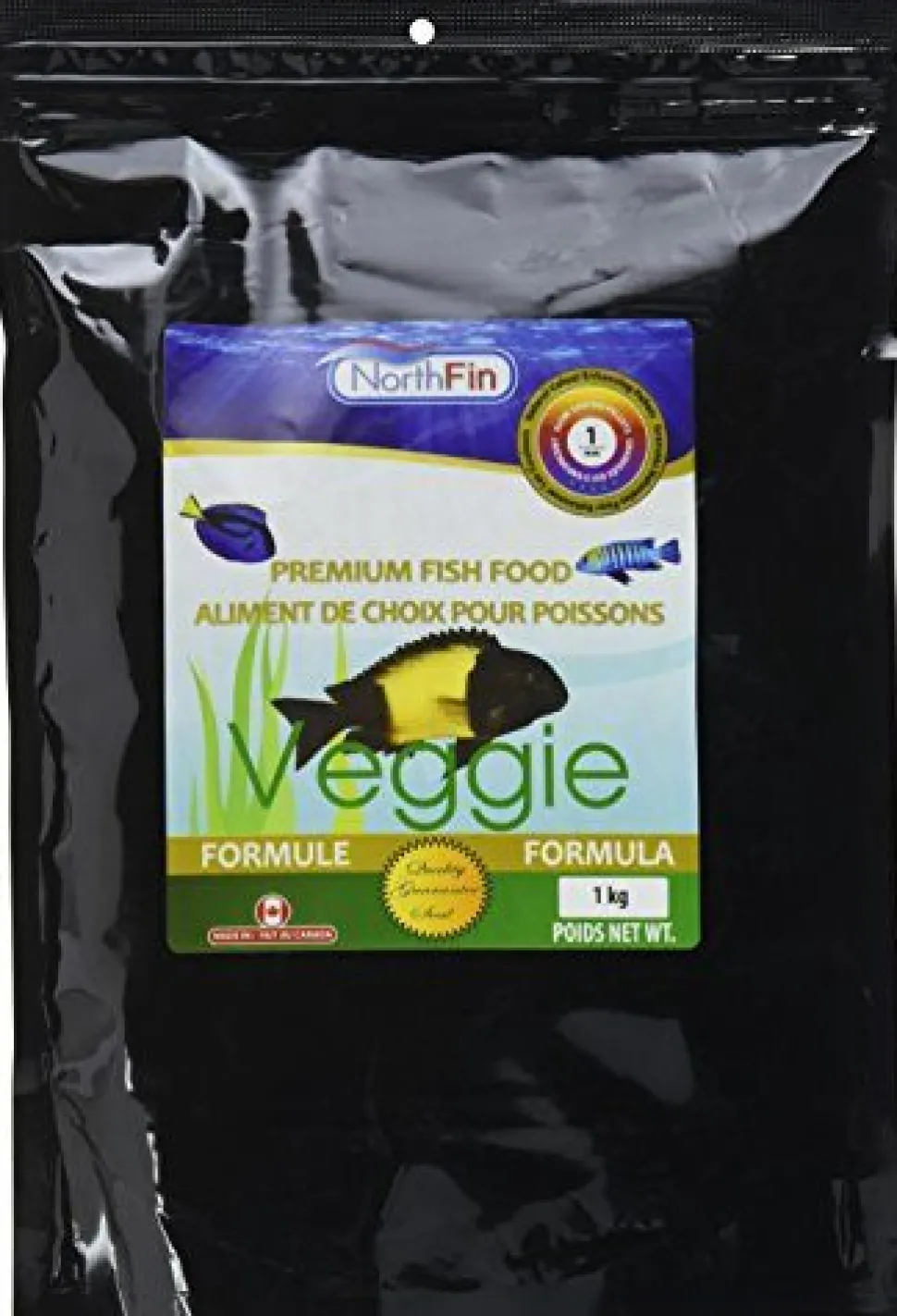 NorthFin Veggie Formula - 1 mm Sinking Pellets - 1 kg