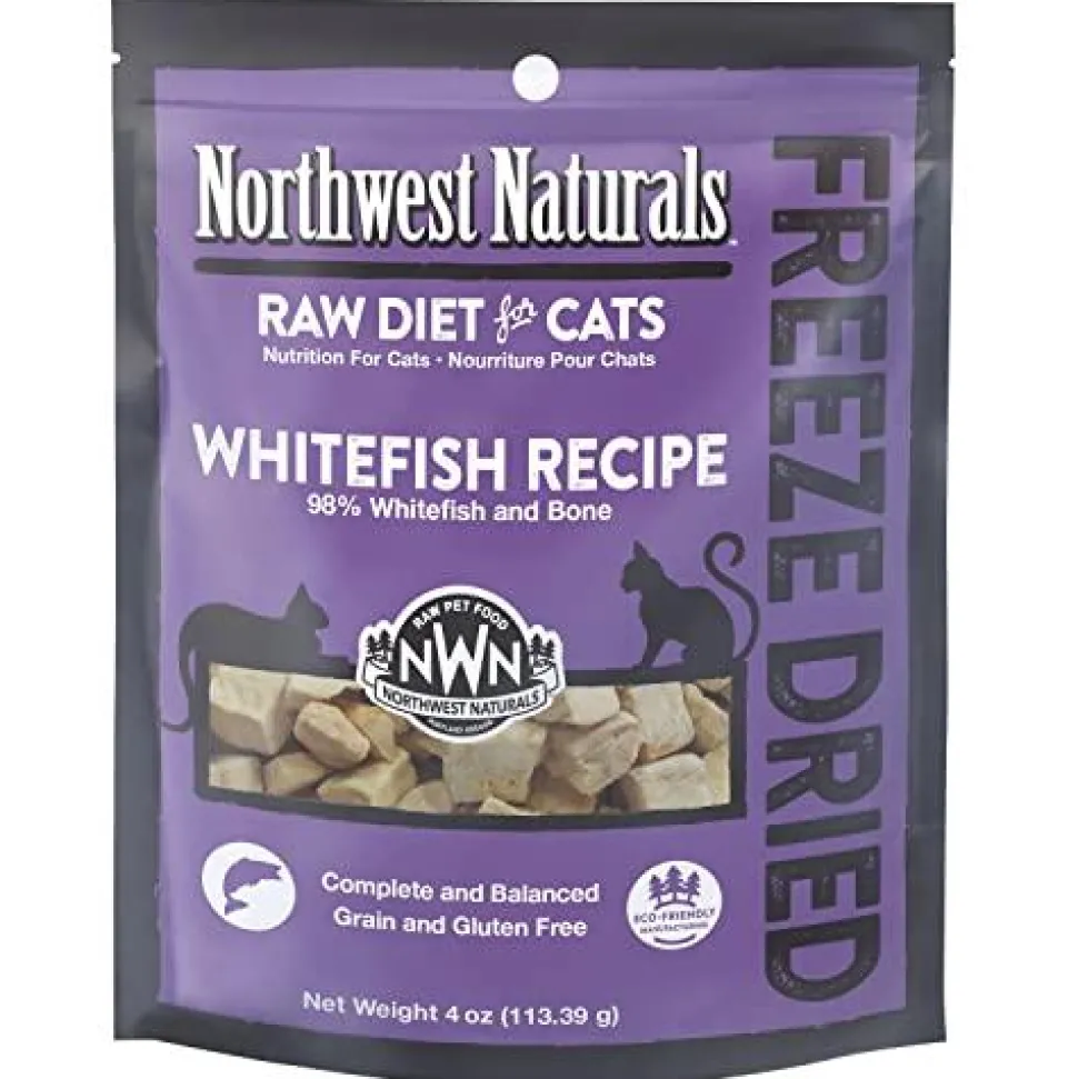 Northwest Naturals Freeze Dried Whitefish Cat Recipe Freeze-Dried Cat Treats - 4 oz Bag