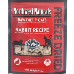 Northwest Naturals Freeze Dried Rabbit Cat Recipe Freeze-Dried Cat Treats - 11 oz Bag
