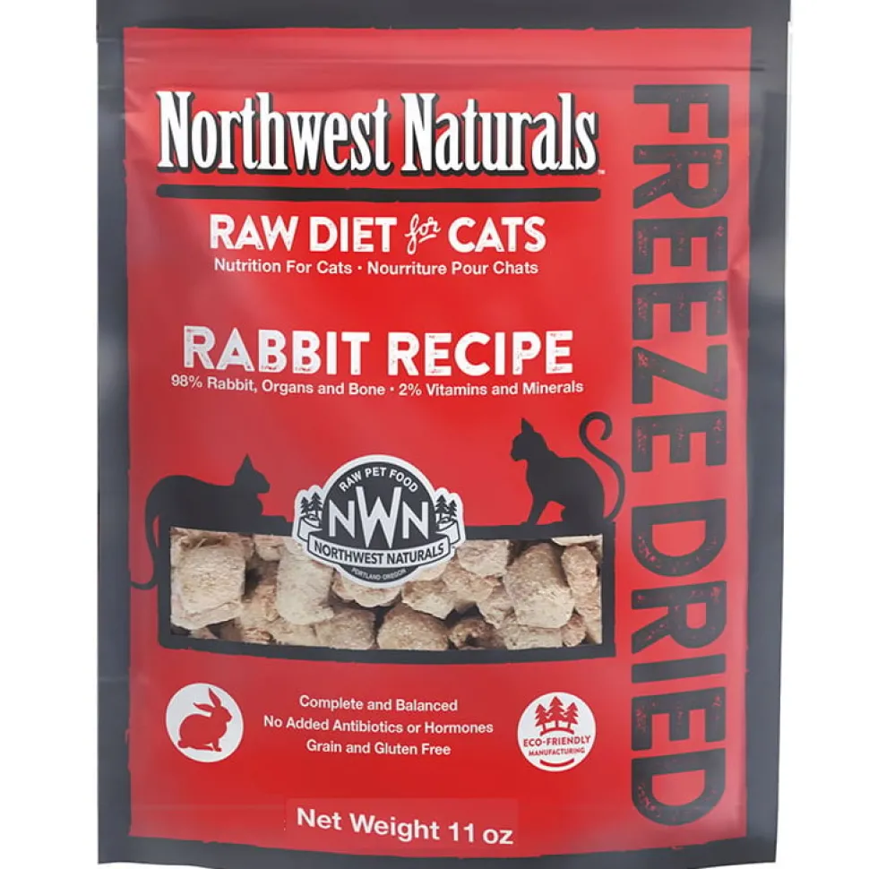 Northwest Naturals Freeze Dried Rabbit Cat Recipe Freeze-Dried Cat Treats - 11 oz Bag