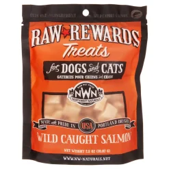 Northwest Naturals Freeze Dried Salmon Freeze-Dried Cat and Dog Treats - 2.5 oz Bag