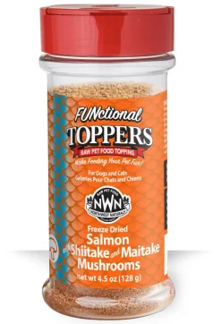Northwest Naturals Salmon with Shitake & Miatake Mushrooms Cat and Dog Food Toppers - 4.5 Oz Bottle