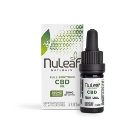Nuleaf Naturals 300mg Full Spectrum CBD Oil Cat and Dog Supplements - (5ml) .17 Fl Oz Dropper Bottle