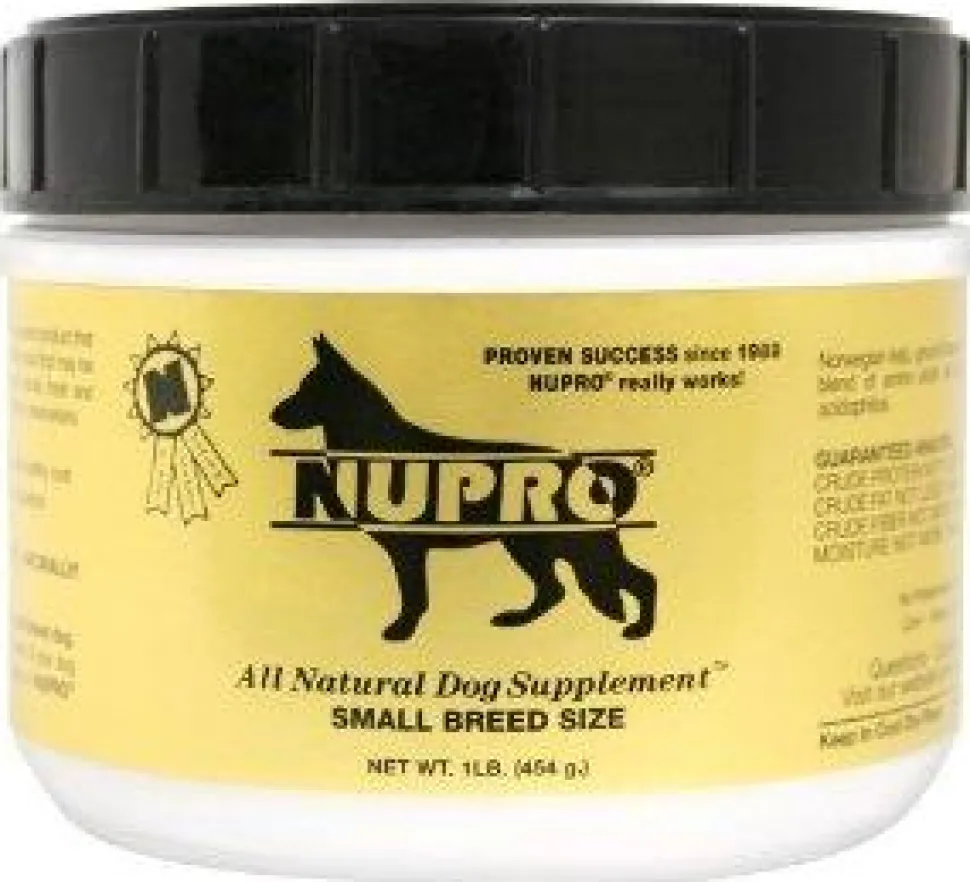 Nupro High Grade Hemp Extract CBD Oil Natural Small Dog Supplement - 1 lb Jar