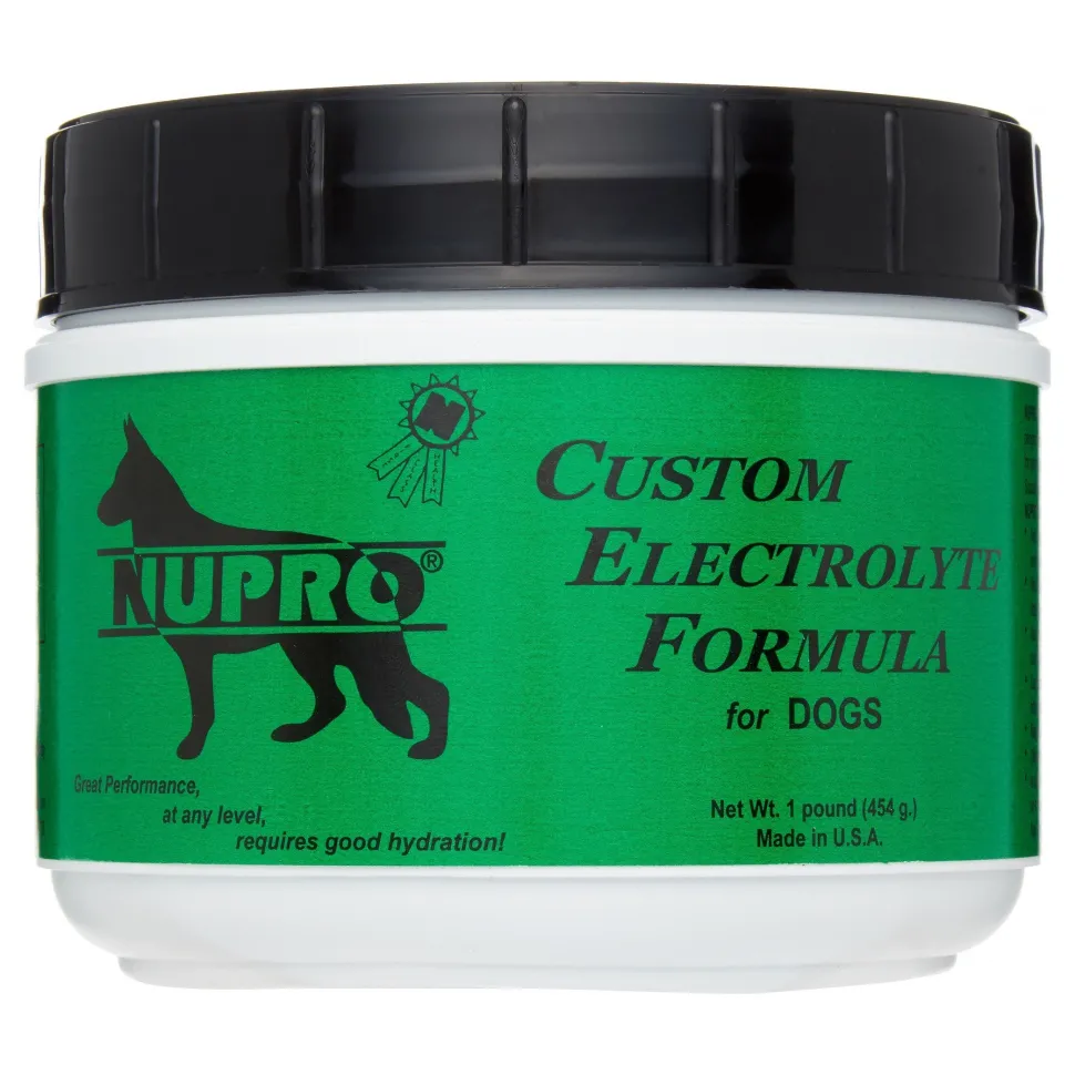 Nupro High Grade Hemp Extract CBD Oil Dog Custom Electrolyte Formula Dog Supplements - 1 lb Jar