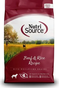 Nutrisource Adult Beef & Rice Dry Dog Food - 30 lb Bag