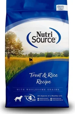 Nutrisource Adult Trout & Rice Dry Dog Food - 30 lb Bag