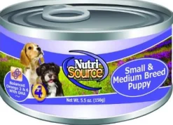 Nutrisource Chicken and Rice Small and Medium-Breed Puppy Formula Canned Dog Food - 5.5 Oz - Case of 12
