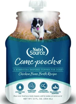 Nutrisource Come-Pooch-A Chicken Broth Dog Food Recipe Pouch - 12 oz - Case of 12