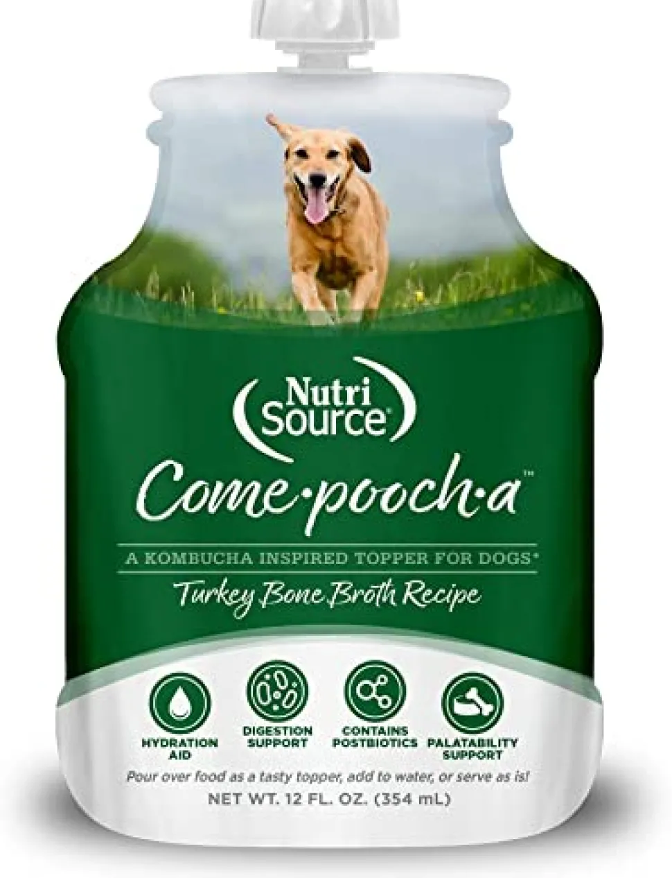 Nutrisource Come-Pooch-a Turkey Broth Dog Food Topper - 12 Oz