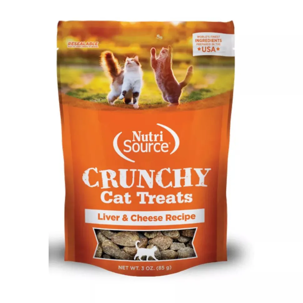 Nutrisource Crunchy Liver and Cheese Crunchy Cat Treats - 3 Oz