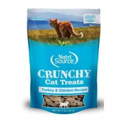 Nutrisource Crunchy Turkey and Chicken Crunchy Cat Treats - 3 Oz